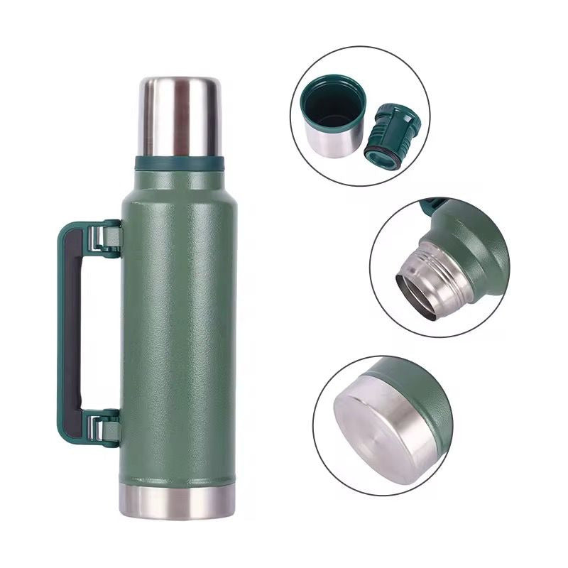 Kit Termo 1.2 Litros, Mate 260 Ml Y Bombilla