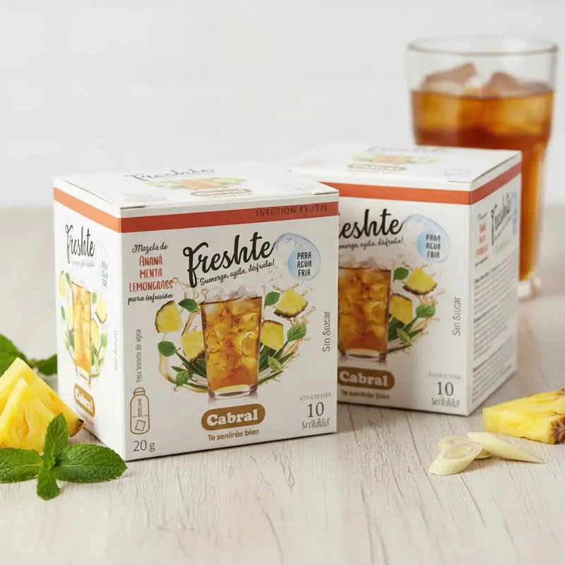 Te Cabral Ananá Menta Lemongrass X10 Unidades