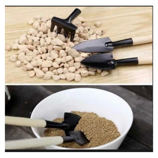 Pack De Mini Palitas Y Rastrillo De Jardinería