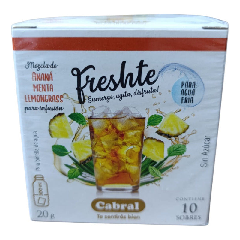 Te Cabral Ananá Menta Lemongrass X10 Unidades