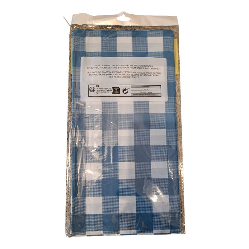 Mantel Cumpleaños Evento Nylon Cuadros Rectangular 274x173