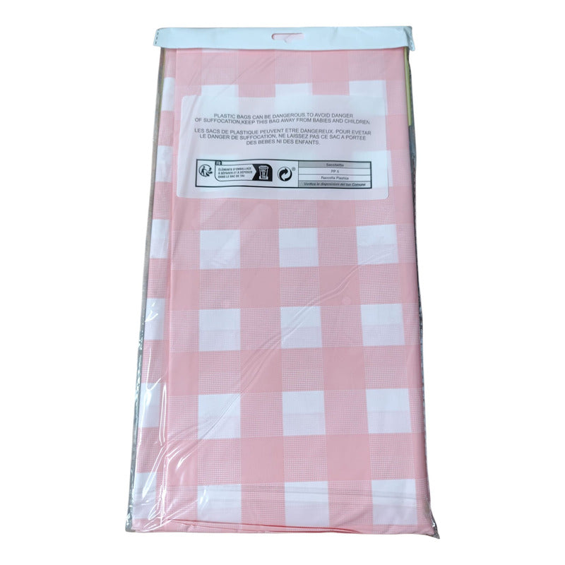 Mantel Cumpleaños Evento Nylon Cuadros Rectangular 274x173