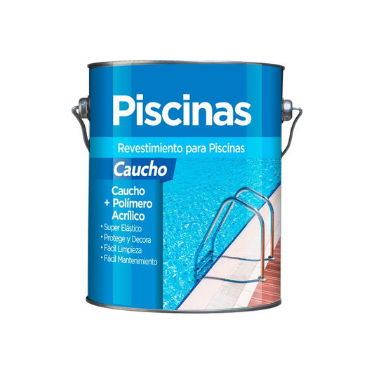 Revestimiento Para Piscinas - Caucho Protege Y Decora 4ltrs