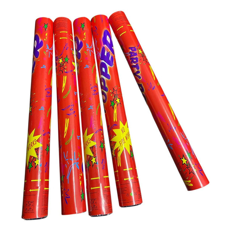 Lanza Papel Cañon Papelitos Colores Explosivo Cotillon C/u