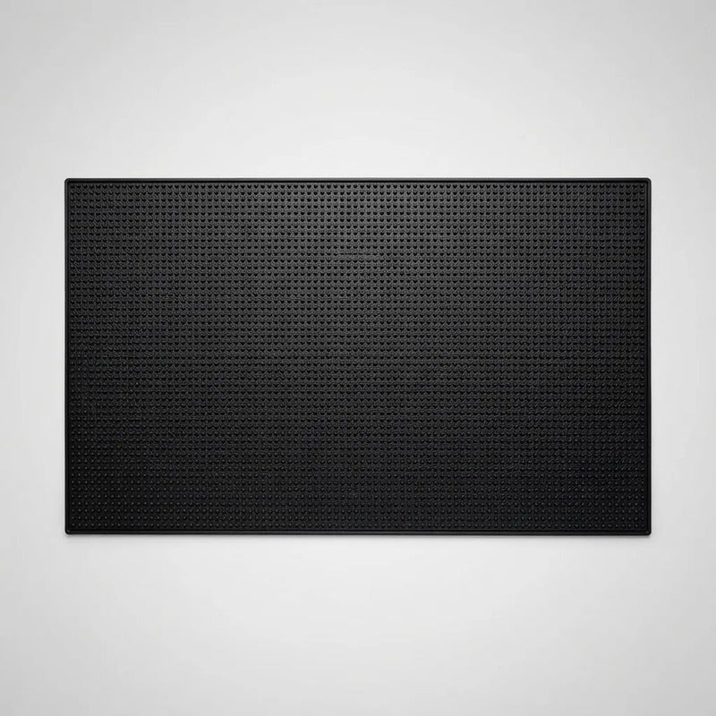 Alfombra De Piso Negra Clasica Resistente 80x40x0.8 Cm 80 Cm 40 Cm Negro