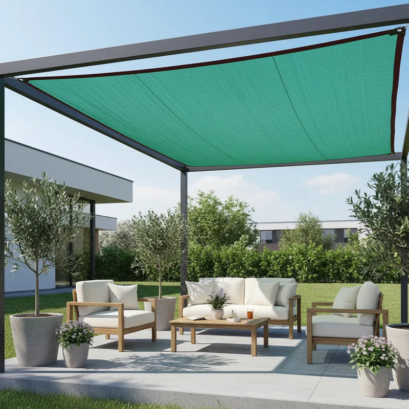 Toldo Malla Sombra Verde 8x10 Metros Verde
